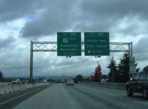 Interstate 5 North - Snohomish County - AARoads - Washington Marysville Washington, Interstate 5, Whidbey Island, Center City, Mount Vernon, Road Signs, Highway Signs, State Parks, Washington