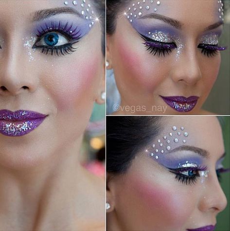 Purple Fairy Makeup, Fairy Fantasy Makeup, Fairy Make-up, Fantasy Make-up, Makeup 40, Makeup Hacks Videos, Revolution Eyeshadow, Makeup Tumblr, Sugarpill Cosmetics