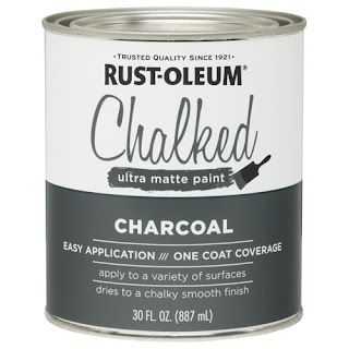 Paint Cement, Stencil Tile, Rustoleum Chalked, Best Chalk Paint, Rustoleum Chalk Paint, Paint Tile, Chalk Paint Dresser, Black Painted Furniture, Charcoal Water