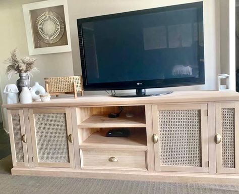 Tv Cabinet Diy Furniture Makeover, Tv Unit Refurbish, Upcycled Furniture Tv Unit, Refurbished Tv Unit, Upcycled Tv Stand, Upcycled Tv Stand Farmhouse, Tv Cabinet Diy, Upcycke Tv Stand, Cupboard Makeover