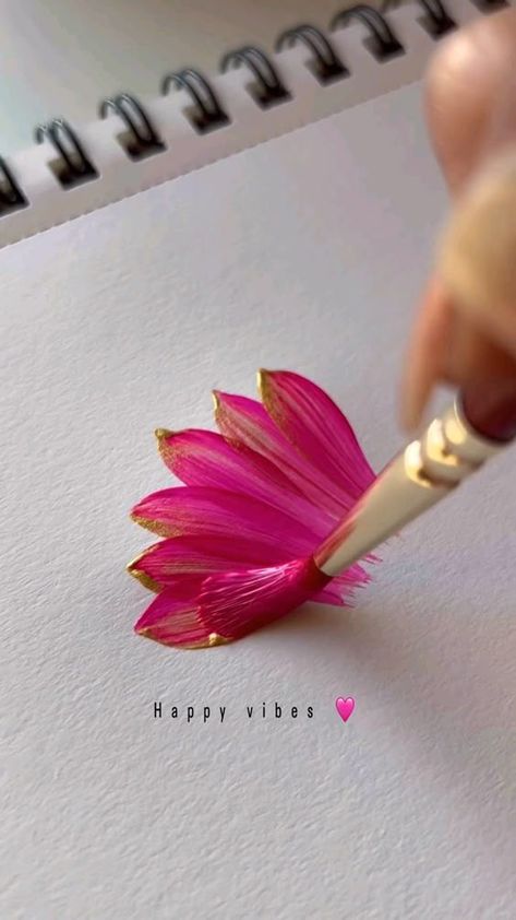 Beautiful Flowers painting tutorial 🌹🌼🌻 Paintings Of Flowers Acrylic Easy, Flower Painting Ideas Acrylics, Flower Aesthetic Painting Ideas, Painted Flowers Tutorial, Diy Floral Painting Simple, Floral Acrylic Painting Tutorial, Acrilic Paintings Flower, Quick Flower Painting, Floral Painting For Beginners