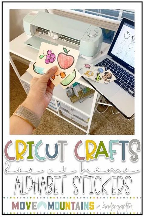 Homemade Educational Crafts with Cricut | Move Mountains in Kindergarten Kindergarten Teacher Cricut, Kindergarten Daily Schedule, Crafts With Cricut, My Daily Schedule, Toddler Projects, Abc Phonics, Primary Teacher, Classroom Banner, Dual Language Classroom