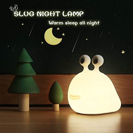 【MUID Original Authentic】 Slug Night Light, Nursery Squishy Lamp, Silicone Night Light for Breastfeeding, Cute Animal Bedside Lamp for Baby Kids Teens, Soft Nightlight with Touch Sensor for Bedroom Squishy Lamp, Mushroom Nightlight, Night Lamp For Bedroom, Light Nursery, Animal Night Light, Mushroom Lights, Nursery Lighting, Nursery Night Light, Late Night Diapers