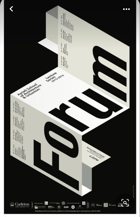 Carleton University, Typo Poster, Design Club, Graphisches Design, 타이포그래피 포스터 디자인, Architecture Poster, Typography Poster Design, Typographic Poster, Poster Layout