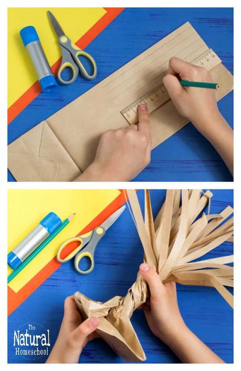 3d Fall Crafts For Preschoolers, 3d Fall Tree Craft, Tree Art For Kindergarten, How To Make A Tree Out Of Cardboard, Parts Of A Tree Craft, How To Make A 3d Tree, Thankful Tree Craft For Kids, Fall Tree Art Projects For Kids, Tree Projects For Preschool