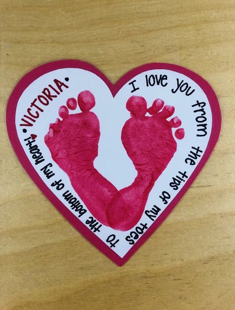 Infant Art Project. Valentines Day. Footprint Art. Infant Classroom. Baby Footprint Crafts, Preschool Valentine Crafts, Toddler Valentine Crafts, Infant Art, Infant Classroom, February Crafts, Easy Valentine Crafts, Baby Art Projects, Footprint Crafts