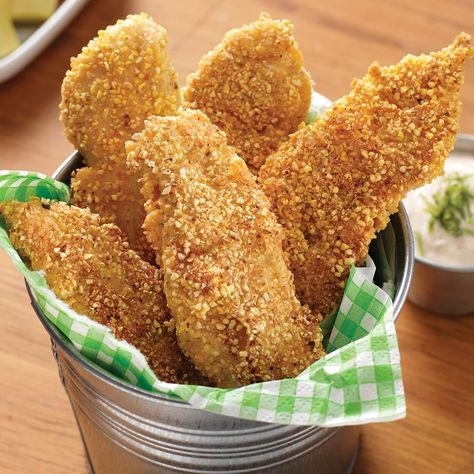 Pecan Crusted Chicken, Crusted Chicken Tenders, Arbonne Recipes, Corn Meal, Crispy Chicken Tenders, Baked Chicken Tenders, Chicken Tender Recipes, Crusted Chicken, Healthy Eating Recipes