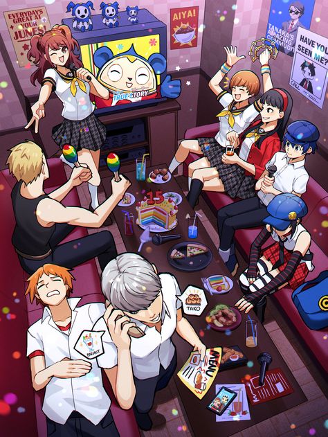 https://twitter.com/kuki_tan/status/1681816504826753030/photo/1 Siamese Dream, Persona Q, Persona 5 Anime, Shin Megami Tensei Persona, Silly Games, Shin Megami Tensei, Persona 4, Anime Wallpaper Phone, 5 Anime