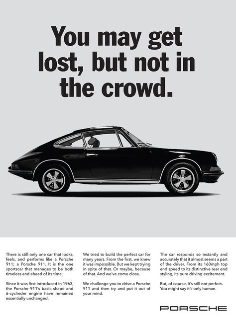 10 Über-Cool Classic Porsche Ads — MEN’S TOP TENS Robert Mallet Stevens, Copywriting Ads, Copy Ads, Auto Vintage, Auto Poster, Publicidad Creativa, Ad Copy, Great Ads, Vintage Porsche