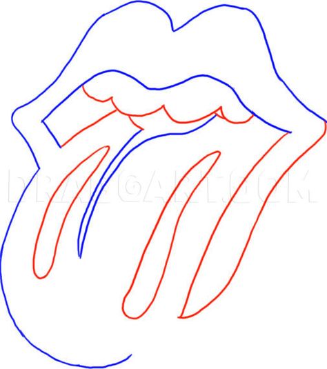 Trace Drawing, Rolling Stones Logo, Lip Logo, Draw Logo, Fall Drawings, Mouth Drawing, Ronnie Wood, Rolling Stones Magazine, Drawing Guide