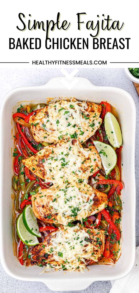 Baked Chicken And Bell Pepper Recipes, Baked Chicken Fajita Recipe, Baked Chicken With Bell Peppers, Baked Fajita Chicken Breast, Baked Chicken Seasoning Recipes, Boneless Skinless Chicken Breast Recipes Healthy, Baked Chicken And Peppers, Baked Boneless Skinless Chicken Breast, Valencia Diet