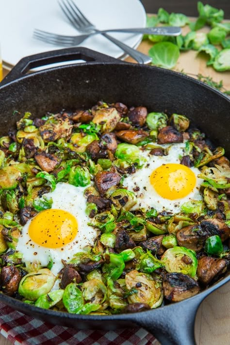 Hash Recipe, Cheesy Potato, Brussels Sprout, Enjoy Your Meal, Fried Eggs, Nutritious Breakfast, Iron Skillet, Deviled Eggs, Potato Soup