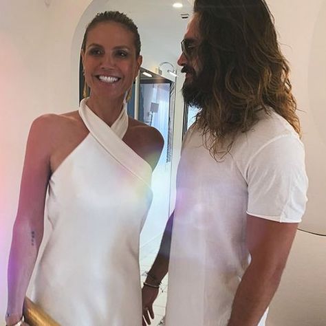 You be the judge! Tom Kaulitz And Heidi Klum, Heidi Klum And Tom, Engagement Party Outfits, Wedding Weekend Outfits, Heidi Klum Style, Honeymoon Fashion, Hotel Pics, Summer Dresses Shoes, Galvan London