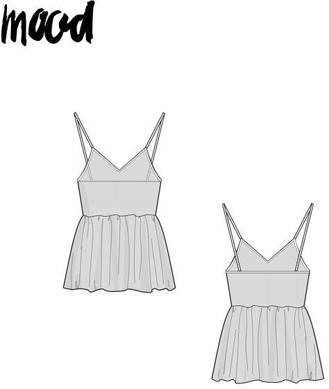 Mood Free Sewing Patterns, Free Sewing Patterns Printable Templates, Free Sewing Patterns Dress, Mood Sewing Patterns, Free Dress Sewing Patterns, Cami Top Pattern, Mood Patterns, Mood Sewciety, Dress Sewing Patterns Free