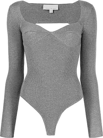 Bodysuits: Shop 10 Brands up to −60% | Stylight Grey Bodysuit, Italy Outfits, Haute Couture Dresses, Ribbed Bodysuit, Dressy Tops, Denim Outfit, Couture Dresses, Distressed Denim, Aesthetic Clothes