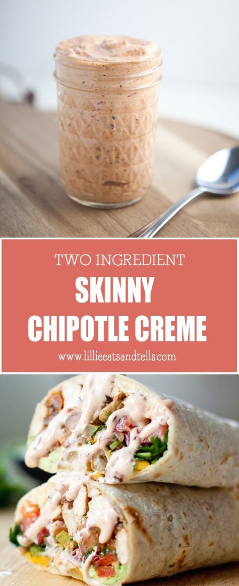 Two Ingredient skinny Chipotle Creme - Lillie Eats and Tells Healthier Dinners, Lillie Eats And Tells, Macro Food, Macro Recipes, Zone Diet, Two Ingredient, Macro Friendly Recipes, Macro Meals, Healthy Meals For Two