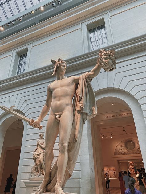 greek statues | met museum | medusa statue | perseus statue | Perseus Statue, Medusa Statue, Perseus And Medusa, Medusa Art, Achilles And Patroclus, Nude Artwork, Classic Sculpture, Greek Statues, Mythology Art