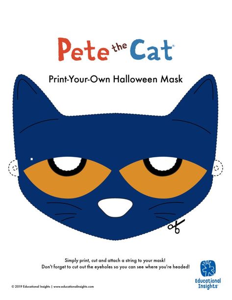 Cat Mask Printable, Childrens Book Character Costumes, Character Day Ideas, Kids Book Character Costumes, Pete The Cat Costume, Book Character Pumpkins, Diy Costume Ideas, Cat Costume Diy, Character Day