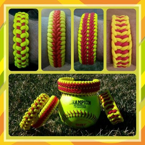 Softball Bracelet, Fast Pitch Softball, Softball Jewelry, Softball Accessories, Softball Team Gifts, Softball Ideas, Sports Crafts, Softball Party, Softball Crafts