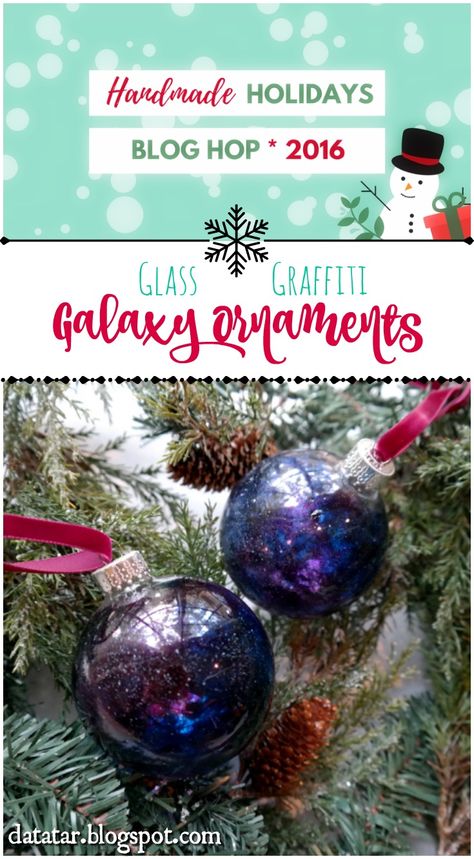 Video Tutorial - How to paint glass bulbs with Clearsnap Glass Graffiti to create galaxy Christmas ornaments that are out-of-this-world! Galaxy Christmas, Space Tree, How To Paint Glass, Artist Christmas, Christmas Crafts To Make And Sell, Christmas Party Crafts, Diy Galaxy, Handmade Holiday Gifts, Christmas Ornament Ideas