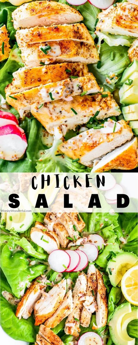 Butter Lettuce Salad, Pan Fried Chicken Breast, Butter Lettuce, Spinach Salad Recipes, Dijon Vinaigrette, Pan Fried Chicken, Fried Chicken Breast, Best Salad Recipes, Grilled Chicken Salad