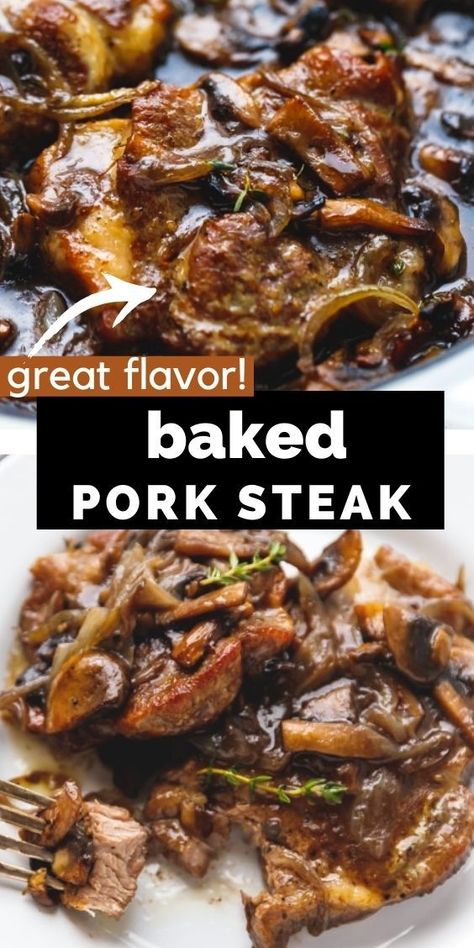 Pork Shoulder Chops Recipes, Pork Steak Dinner Ideas, Pork Shoulder Steak Recipes Oven, Baked Pork Steaks In Oven, Pork Steak Recipes Oven, Pork Steaks In The Oven, Pork Steak Recipes, Pork Shoulder Steak Recipes, Shoulder Steak Recipes