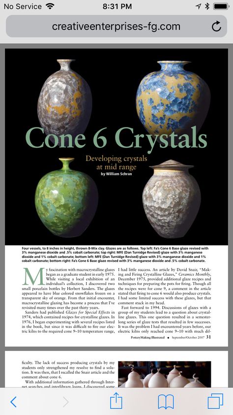 Cone 6 Crystalline Glaze Recipe, Crystal Ceramics, Glazing Clay, Ceramics Glaze, Crystal Glaze, Glazing Ideas, Crystalline Glaze, Glaze Ideas, Pottery Glaze