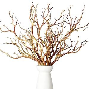 Geosar Plastic Manzanita Branches Artificial Fake Antler Shaped Tree Branch Small Decorative Plant Twigs Branch for Wedding Table Decor Baby Shower Party Supplies (Light Brown, 10 Pieces) Beach Theme Centerpieces, Dried Tree Branches, Artificial Tree Branches, Manzanita Branches, Dry Tree, Faux Branches, Branches Diy, Artificial Branches, Office Party Decorations