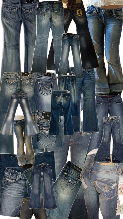 👖🎸 2000 Jeans, Party Moodboard, 2000s Jeans, Fashion 2000s, Trashy Y2k, Jeans Collection, Fashion Icon, Clothing Ideas, Dream Clothes