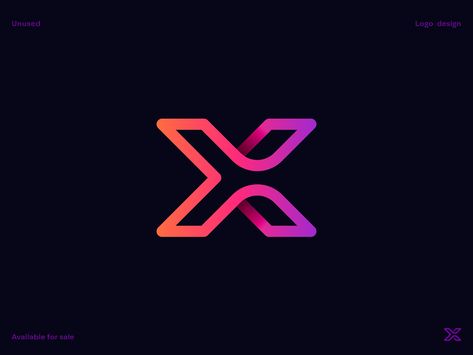 Hello guys,  Happy to share with you an unused logo concept for a recent branding project. The concept idea is a mix of a letter X, an arrow and a loop.   ____  Contact me to get your logo design o... X Logo Design, X Logo, Inspiration Logo Design, Letter X, Letter Logo Design, Brand Board, Minimalist Logo Design, Logo Design Creative, Logo Concept