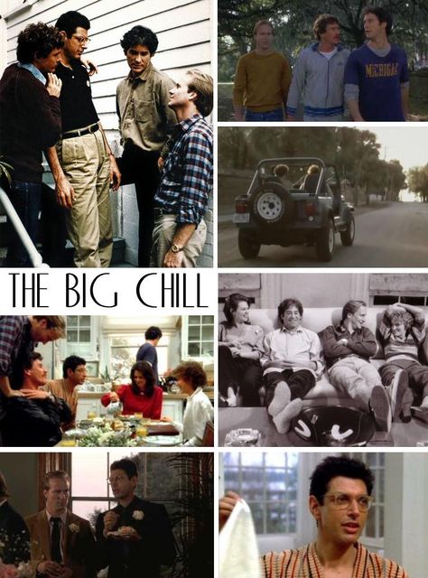 The Big Chill Tom Berenger, The Big Chill, William Hurt, Schindler's List, Jeff Goldblum, Glenn Close, Group Of Seven, Big Chill, College Friends