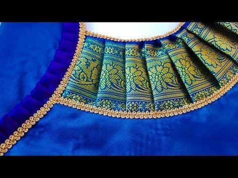 Patch Work Blouse Designs Simple Patch Work Blouse Designs, Blouse Neck Patterns, Saree Bluse, Back Neck Design, Silk Saree Blouse Designs Patterns, Lace Blouse Design, Kuchu Designs, Patch Work Blouse Designs, Churidar Neck Designs