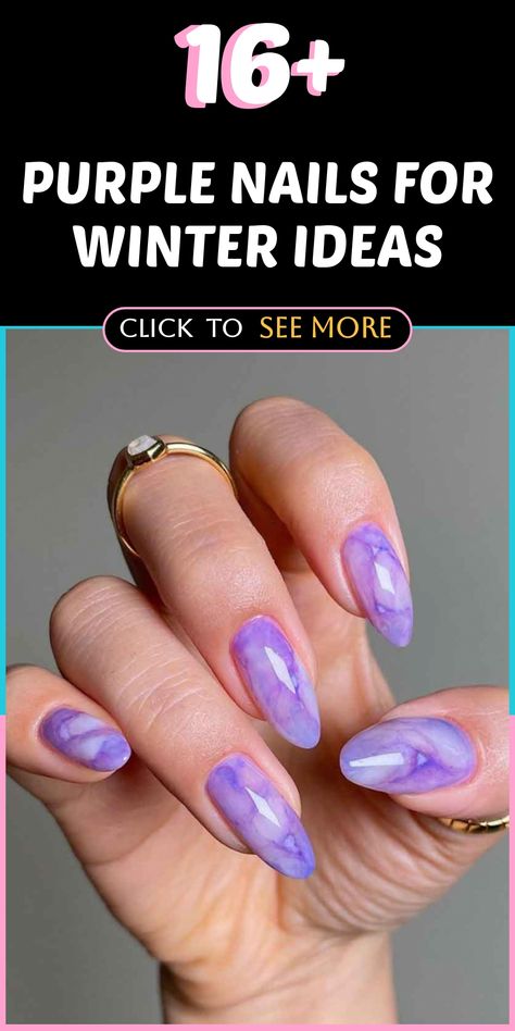 Enhance your winter nail look with beautiful purple shades that evoke the serene charm of a snowy night sky. Explore a palette ranging from rich plum to icy lavender and dazzling amethyst to add a touch of royal sophistication to your fingertips in the colder season. Delve into a world of creative purple nail inspirations that will make your winter nails stand out with elegance and grace! Purple Winter Nail Designs, Purple Christmas Nail Designs, Purple Nail Designs Short, Lavender Purple Nails, Nails For Winter 2023, Purple Birthday Nails, Birthday Nails Purple, Purple Short Nails, Snowy Night Sky