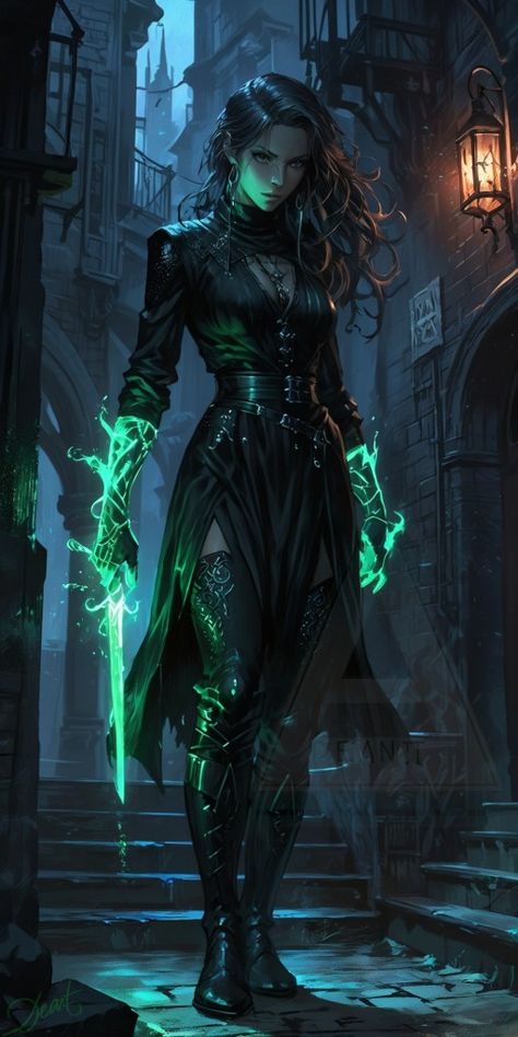 Druid Rogue Dnd, Dnd Soulknife Rogue, Aberrant Sorcerer, Female Rogue Outfit, Dnd Psionics, Rogue Dnd Female Characters, Rogue Redesign, Warlock Dnd Art, Warlock Dnd Character Concept