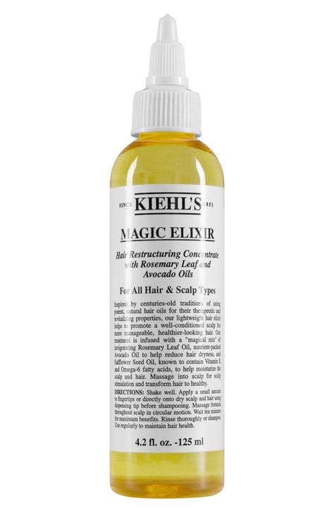 Kiehl's Magic Elixir Hair Restructuring Concentrate Magic Elixir, Dandruff Causes, Hair Dryness, Hair Elixir, Natural Hair Oils, Scalp Shampoo, Healthy Advice, Mary Kate Olsen, Itchy Scalp