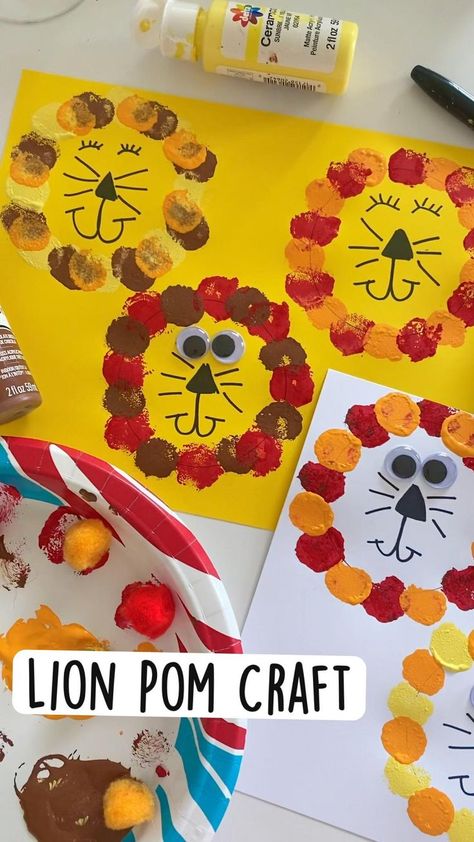 Lion Puppet Craft, Zoo Crafts Preschool, Lion Puppet, Jungle Animal Crafts, Safari Crafts, Animal Crafts Preschool, Jungle Crafts, Zoo Crafts, Zoo Animal Crafts