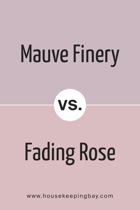 Mauve Finery SW 6282 by Sherwin Williams vs Fading Rose SW 6296 by Sherwin Williams Mauve Rose Paint Color, Sherwin Williams Mauve Finery, Fading Rose Sherwin Williams, Mauve Finery Sherwin Williams, Sherwin Williams Mauve, Rose Paint Color, Shades Of Mauve, Purple Paint Colors, Trim Colors