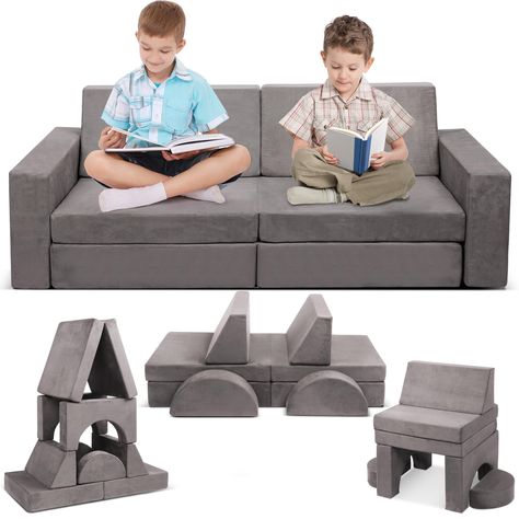 Ninja Room, House Playroom, Toddler Couch, Play Sofa, Fold Out Couch, Play Couch, Kids Couch, Boys Playroom, Foam Sofa