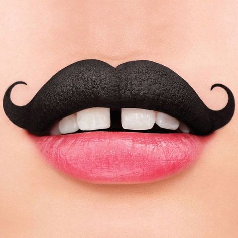 Fantasy Make-up, Drag Make-up, Nice Lips, Lipstick Art, Smink Inspiration, Moustaches, Lip Designs, Halloween Make Up, Lip Art