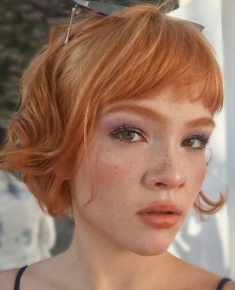 @jadebaraldo #ginger #shorthair #sexy #freckles #gingerbeauty #redhairstyle #kissedbyfire #swag #ruivice #instagood #weloveredhair… New Short Hairstyles, Pixie Haircuts, Short Hairstyles, Red Hair, Ginger, A Woman, Hairstyles, Hair, Red