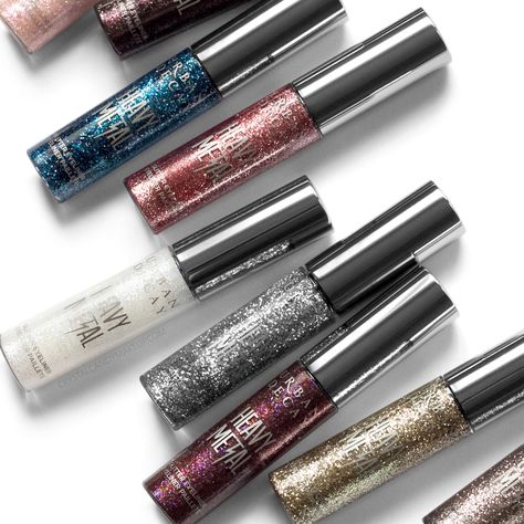 Urban Decay Heavy Metal Glitter Eyeliners (New shades!) Makeup Materials, Makeup Wishlist, Glitter Eyeliner, Lip Swatches, Makeup Blog, Glitter Vinyl, Pencil Eyeliner, Beauty Cosmetics, Makeup Products