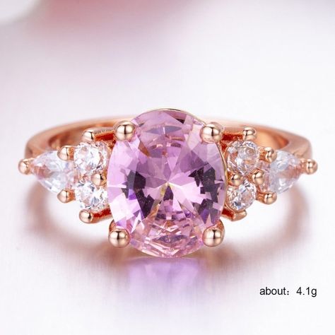 Sweet Dainty Oval Gemstone Cz Lovely Flower Rings For Women, Evgg1128 Ring Size: 6 Stone: Cubic Zircon Metal/Material: Rose Gold Plated Brass Quality Material Attractive Packaging Other Available Ring Size: 6, 7, 8 Message Me For Any Query. Bundle Offer: 3 For $25, 5 For $35. Lotus Flower Ring, Pink Lotus Flower, October Pink, Flower Rings, Costume Rings, Birthstone Rings, Pink Lotus, Luxury Rings, Domed Ring