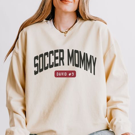 Custom Soccer Mom Sweatshirt, Comfort Colors, Proud soccer mom, Mothers Day Gift, In My Soccer Mom Era Sweatshirt, Game Day Soccer Soccer Mom Shirt, Mom Era, Soccer Mom, Mom Sweatshirt, Miami Fl, Mom Shirt, Cotton Lights, Mom Shirts, Game Day