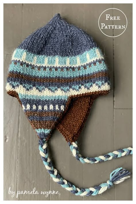 Knit Earflap Hat Pattern, Knitted Earflap Hat Pattern Free, Peruvian Hat Knitting Pattern, Earflap Hat Knitting Pattern Free, Mens Hat Knitting Pattern Free, Earflap Hat Knitting Pattern, Fair Isle Knitting Patterns Free Hats, Fair Isle Hat Pattern Free, Fair Isle Knitting Patterns Charts