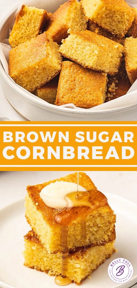 Molasses Cornbread Recipe, Jumbo Cornbread Muffins, Brown Sugar Cornbread, Sweet Jiffy Cornbread Recipes, Fancy Cornbread, Sweet Cornbread Recipe Jiffy, Molasses Cornbread, Cornbread Recipe With Jiffy, Cinnamon Cornbread