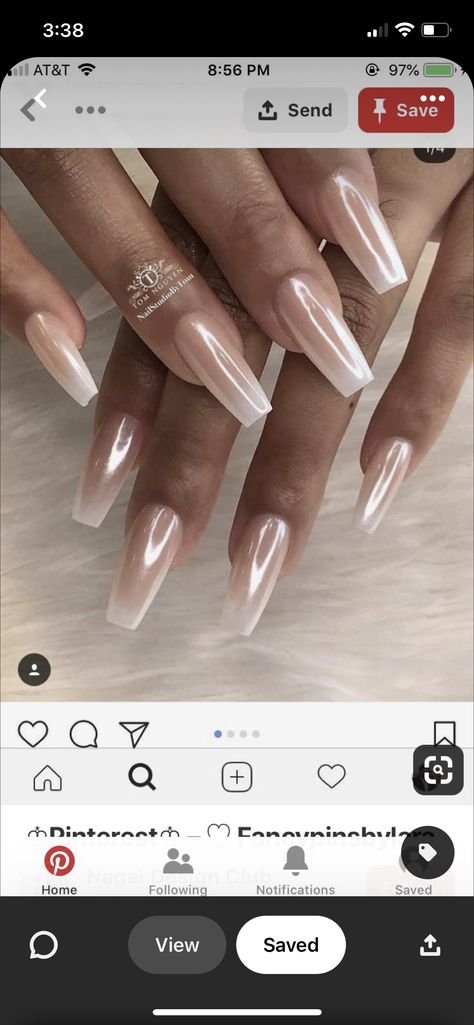 Natural Color Nails, Ivory Nails, Nail Dipping Powder Colors, Champagne Nails, Taupe Nails, Bridesmaids Nails, Metallic Nail Art, Chrome Nails Designs, Coffin Shape Nails