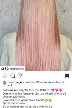 Hair Highlight Trends, Hair Highlight, Color Formulas, Hair Color Formulas, Kevin Murphy, Colorful Hair, Rose Gold Color, Just Amazing, Hair Highlights