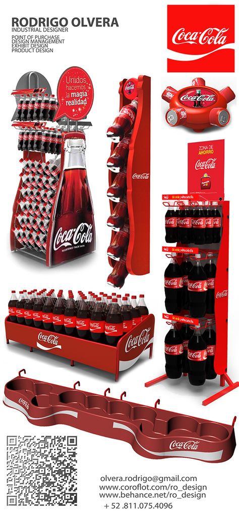 COCA COLA DISPLAYS on Behance Guerrilla Marketing, Pos Design, Point Of Sale Display, Always Coca Cola, Retail Inspiration, Coke Cola, Exhibit Design, Street Marketing, Exhibition Stands