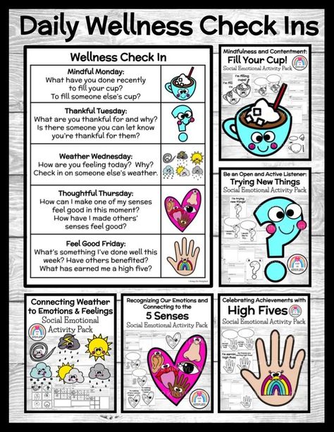 Valentine's Day Social Activities For Homeschoolers, What Is Social Emotional Learning, Social Emotional Learning Activities Fun, Social Wellness Activities, Social Emotional Learning Kindergarten, Mentee Activities, Wellness Games, Wellness Activities For Kids, Hope Activities