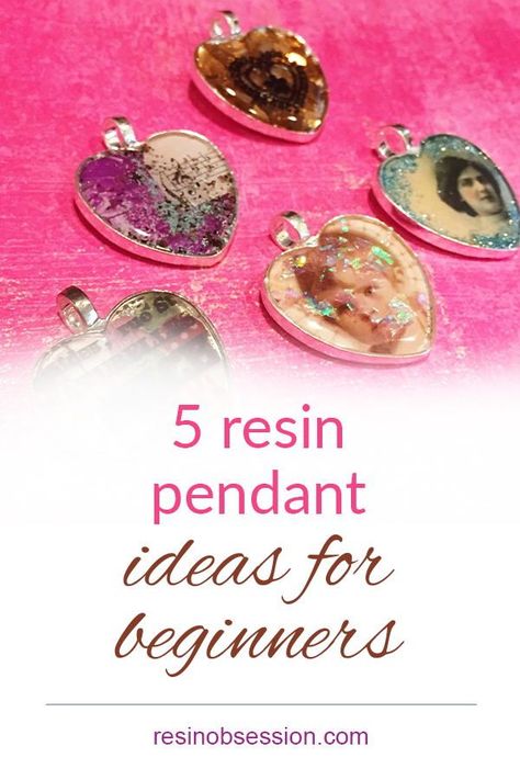 Make 5 different pendant design all with one bezel shape. Fun project for resin beginners. . . . . . #resin #resinobsession #resinbeginner #resincrafts #resinjewelry Open Bezel Resin Pendants Ideas, Uv Resin Jewelry Tutorials, Resin Pendant Ideas, Resin Beginners, Resin Jewelry Ideas, Resin Pendant Tutorial, Resin Techniques, Noodle Boards, Resin Tips